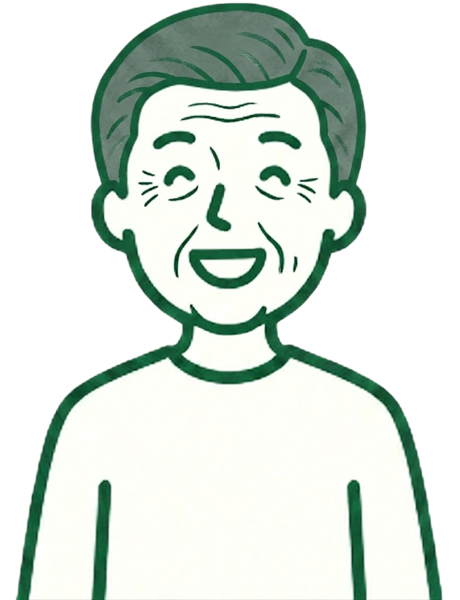 60代男性のイラスト