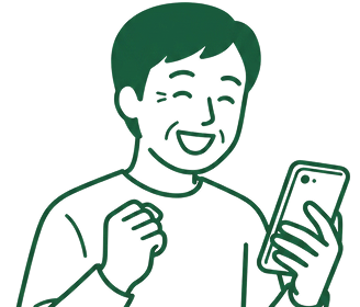 予約確定メッセージのイメージ